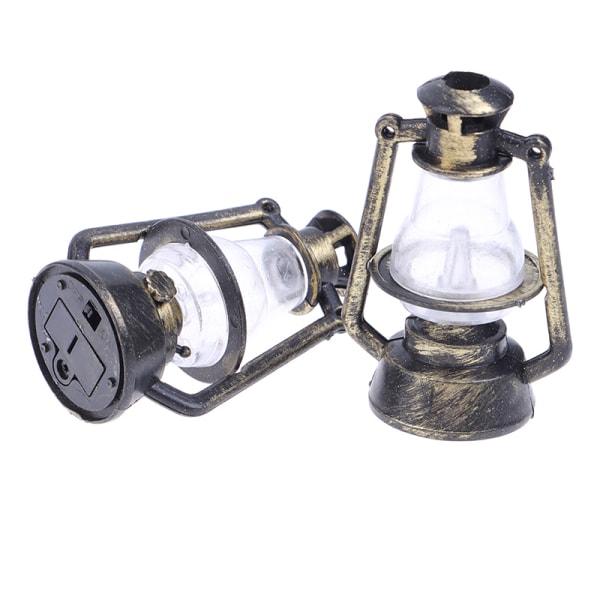 Dukkehus Mini Glødende parafinlampe Vegglys LED-belysning
