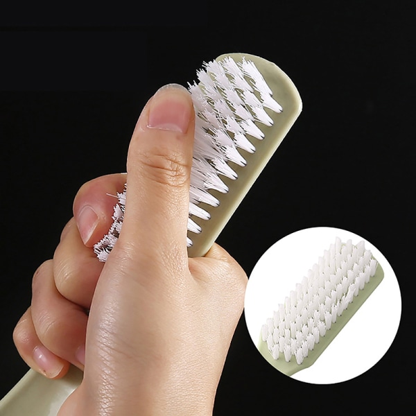Plast Nail Art Brush Multifunksjonell vaskebørste Skobørste 10PCS