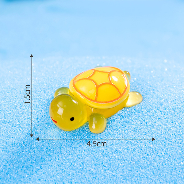 Cartoon Resin Luminous Turtle Ornament Cartoon Aquarium Fish Ta 2