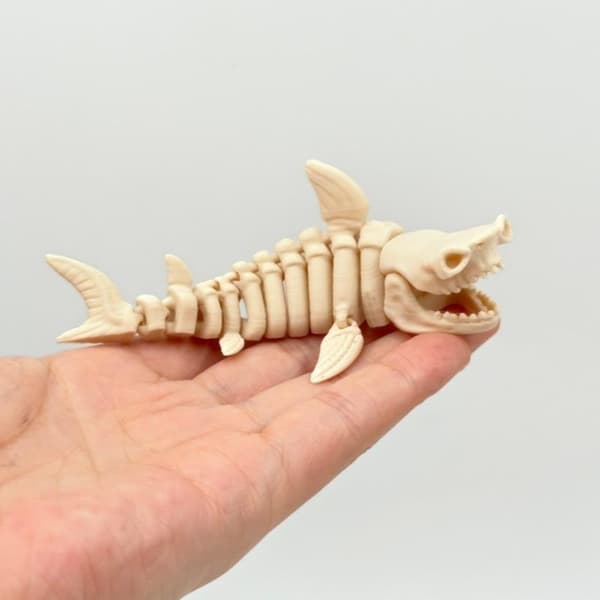 3D-printat marint livsskelett, rörligt i hela kroppen, simmar fritt A5