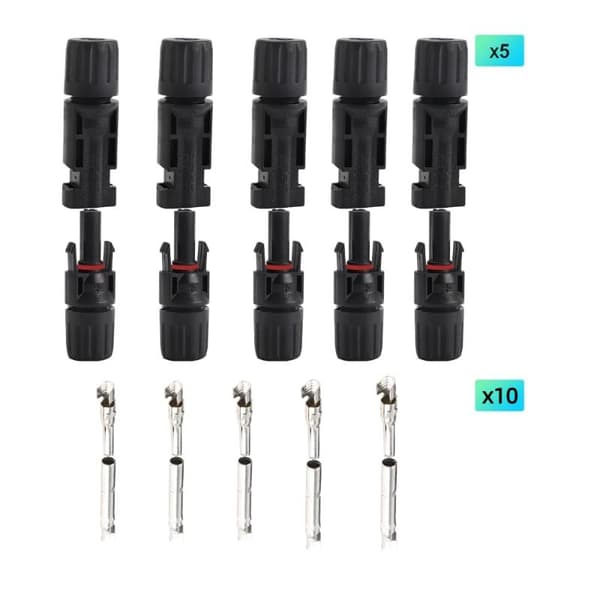 5 par/10 par PV-stik IP67 vandtæt solcelleforbindelse 1000V-30A 10Pairs