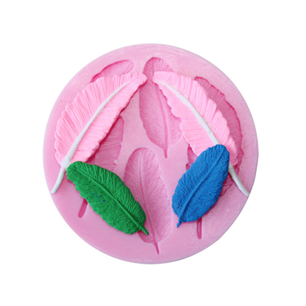 Fation DIY 3D-kakedekorerende fjærformet fondantsukkerkake