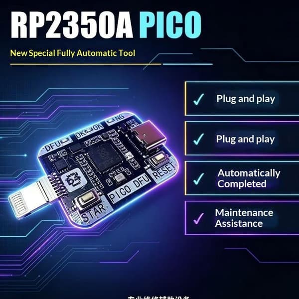RP2350A PIC0 Engineering Box Støtte Ett Klikk DFU Data Restart