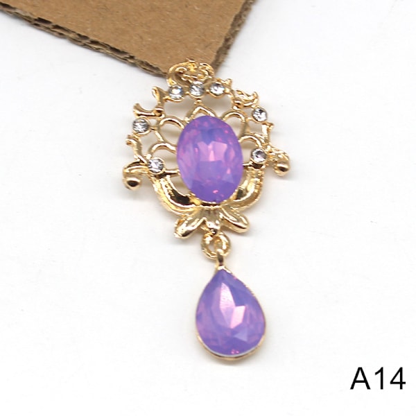 DIY Alloy Rhinestones Anheng Brosjer Knapper For Party Festiv A7