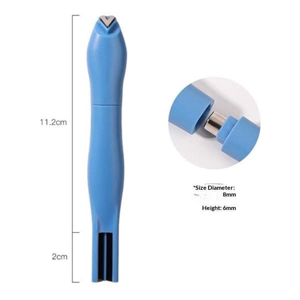 Multifunktionel Hjerte Slange Negle Katteøje Magnetpind Stærk Magn Green