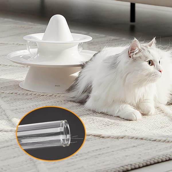 Kattviskburk Mini Glasvas För Morrhår Katts Morrhårshållare A1