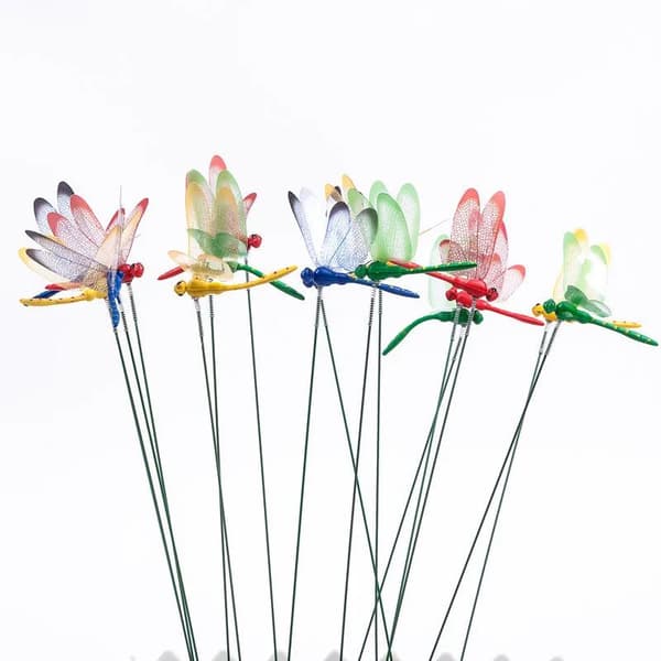 5/10 stk. farverige 3D guldsmed havegård blomsterarrangement Ou A2