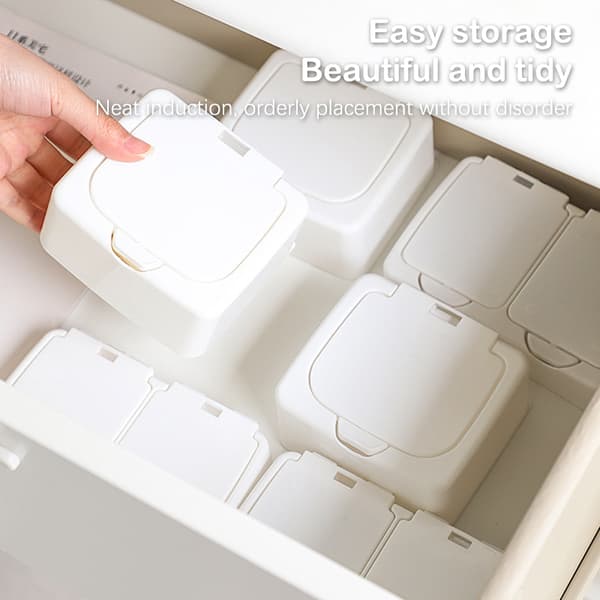Hvit oppbevaringsboks Desktop Organizer Postkort med stor kapasitet St A2