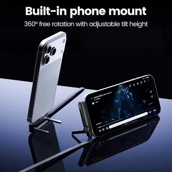 240W USB C snabbladdningskabel med inbyggt vikbart telefonstativ A1