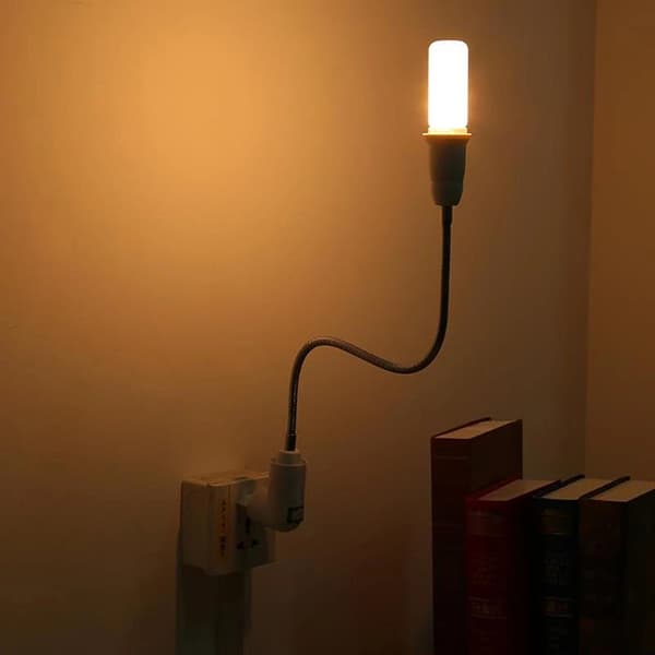 E27 Til E27 LED Lampe Sokkel Forlenger Lys H 495MM