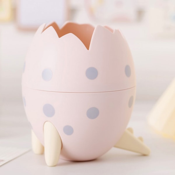 Egg Shape Blyantholder Beauty Egg Hylle Puff Oppbevaringsstativ Tørr pink