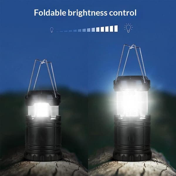 LED Campinglamper Hængende Sammenklappelig Mini Lanterne Stærk Lys