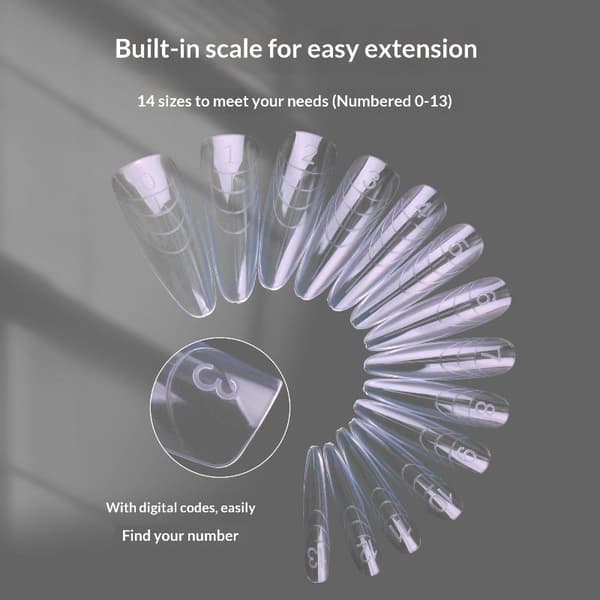 280 st Crystal Armor Model Nail Sandwich Dual Nail Forms Extens 28