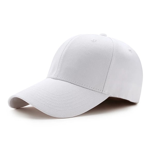 Unisex -hattu Tavallinen kaareva aurinkosuojahattu ulkokäyttöön, pölytiivis jalkapohja White