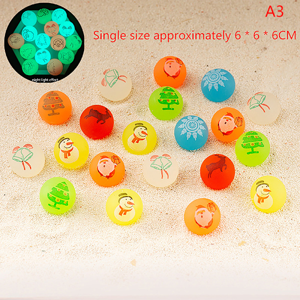2ST Christmas Luminous Bouncy Jumping Balls Water Play Toys fo A2