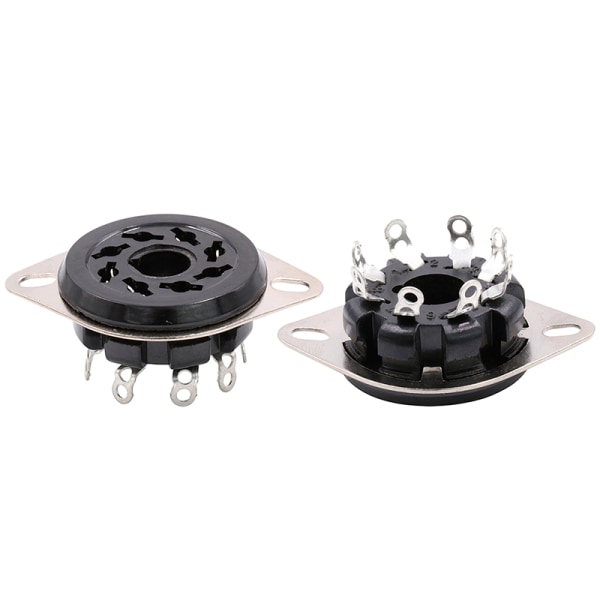 8Pin Bakelitt Rør Sokkel Base S8WPF Bakelitt Forgylt For KT88 6 S8WPF