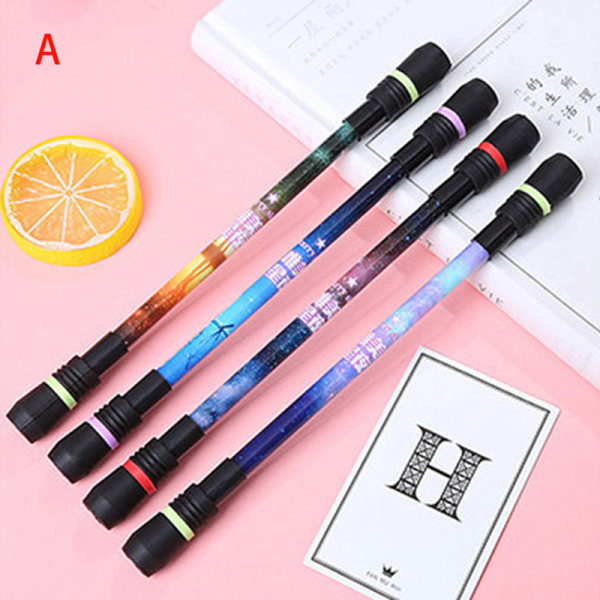 4X Spinning Pen Creative Random Flash Roterende Gaming Gel-penner A