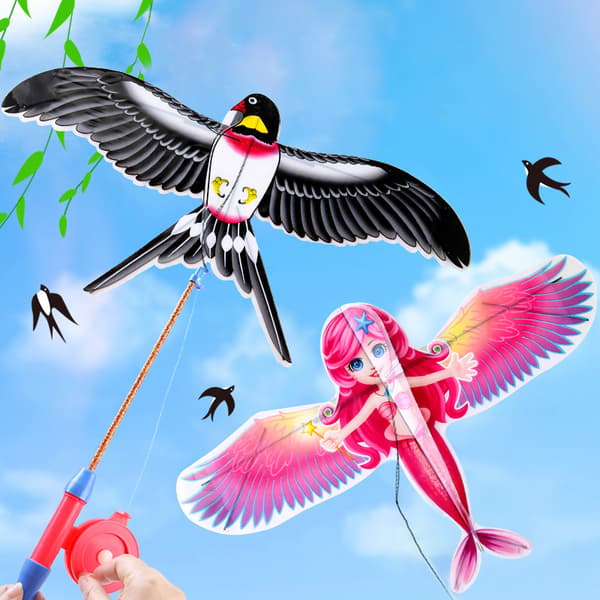 Cartoon Barn Drake Mini Plast Leksaker Drake + 40cm Handbroms A3