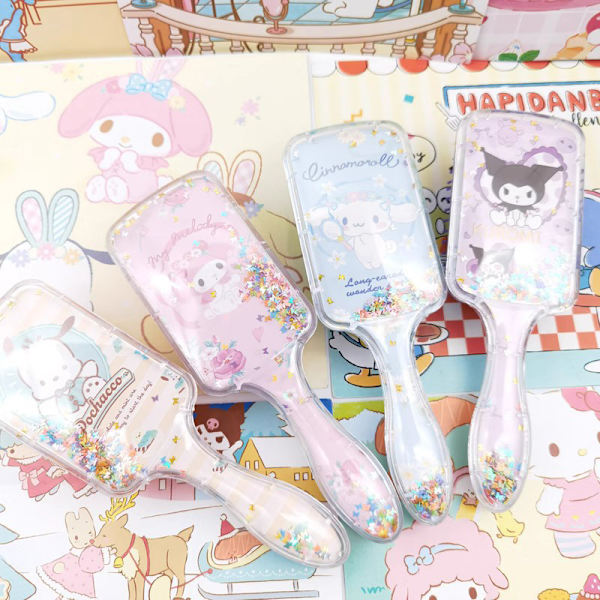 Sarjakuva Sanrio Air Cushion Comb Kuromi Cinnamoroll MyMelody Ani A3
