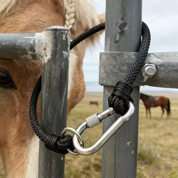 Nylon Stallhållare Flätat Rep Knytband Hakar Vävd Bu