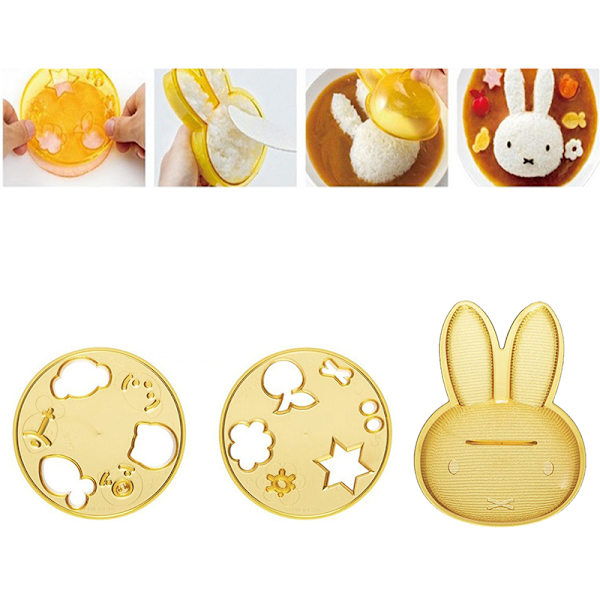3 st Molds Non-Stick Sushi Making Kit DIY Sushi Bento