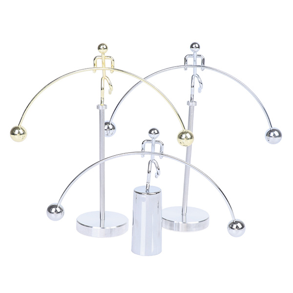 Enbenet Iron Man Balance Pendulum Hercules Vægtløftning Des 3（Silver）