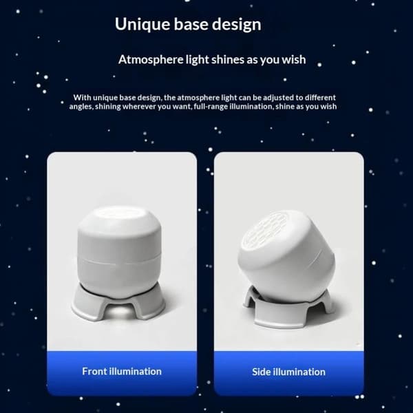 LED Ocean Projektor Lys 360° Roterende Dynamisk Natlys USB A9