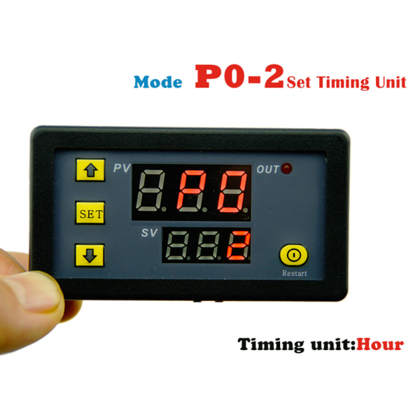 DC 12V 20A Digital Display Tidsforsinkelse Relé Timing Timer