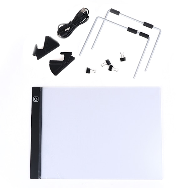 A4 LED-lyspude til diamantmaling 5D diamantbroderi