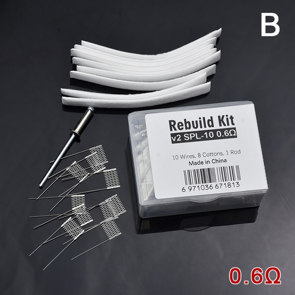1Set Rebuild Kit V2 Spl-10 0,6/0,8ohm Spl-10 1,0/1,2ohm Byt ut 0.6Ω