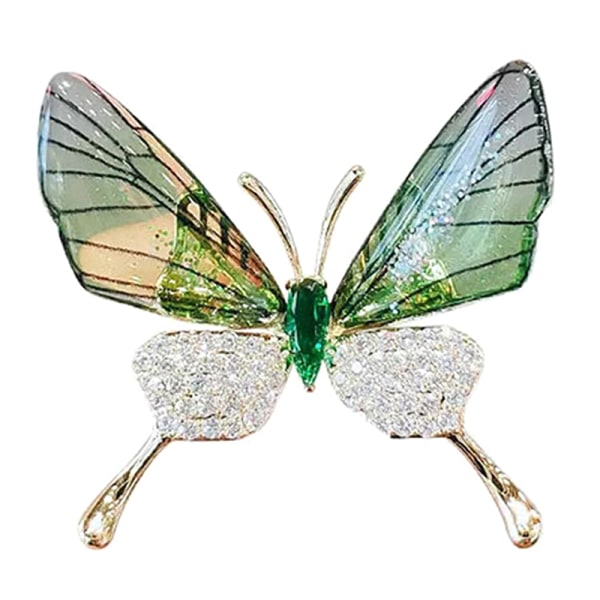 Butterfly Themed Fashion Emalj Crystal Strass Brosch Pin