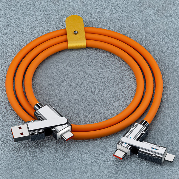 Ny 100W 2 i 2 PD snabb USB kabel för/honor utdragbar portab White 1m
