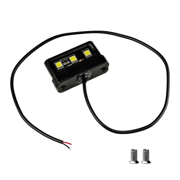 1 stk. Motorcykel Nummerpladelys LED Mini 12V CNC Aluminium Al