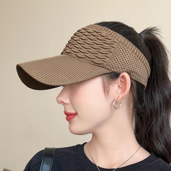 Modeveckad design Enfärgad hatt med stor brätte Utomhus Elasti A4