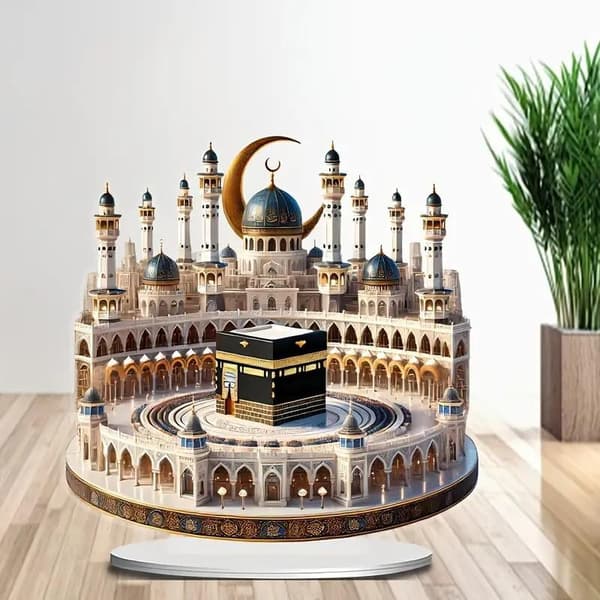 2D Akryl Måne Håndverk Dekorasjon For Ramadan Slott Kirke Bue A2