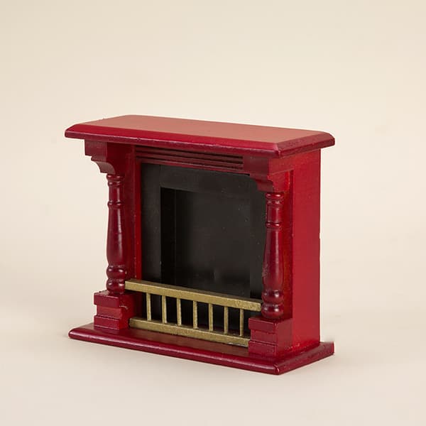 1/12 Dockhus Mini öppen spis Modell Dockhus Vardagsrumsmöbler White
