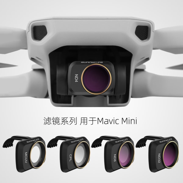 Mavic Mini 2 Gimbal-kamera MCUV CPL ND-PL objektivfilter for DJI PL(ND4+ND8+ND16+ND32)