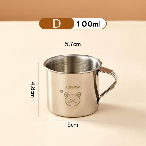 50/100/150 ml drikkekop i rustfrit stål med håndtag kaffe Dr D 100ml