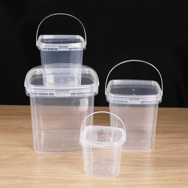 10 st plastbehållare 500/1000 ML förvaring läckagesäker försegling med lock 1000ml