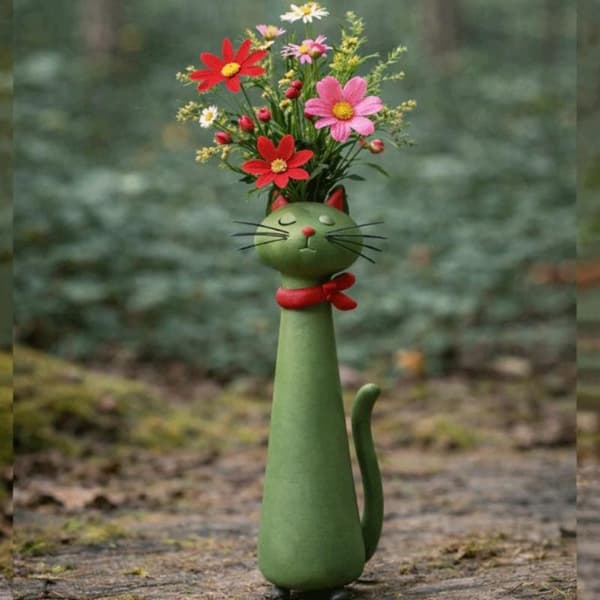 Harts Hund Blomvas Kreativ Prydnad e Hundformad Blomvas A2