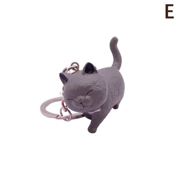 9 Farger tegneserie Lovely Cat Nøkkelring Bil Anheng Bag Ornament Wom E