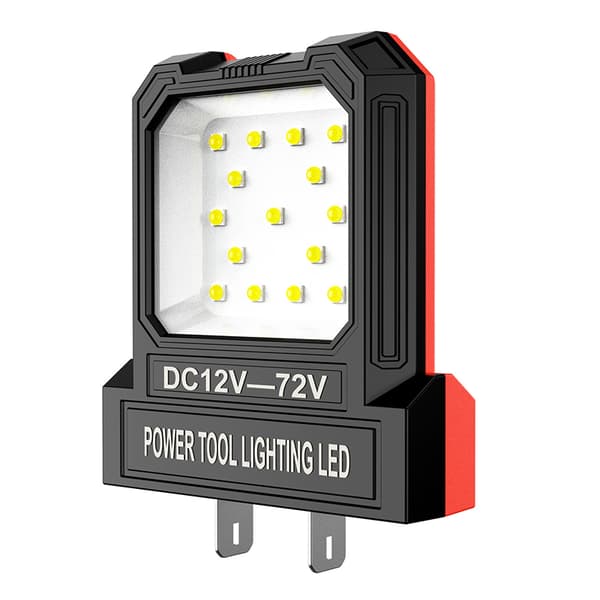 12V-85V Elværktøj med lithiumbatteri LED autoreparationsarbejde red