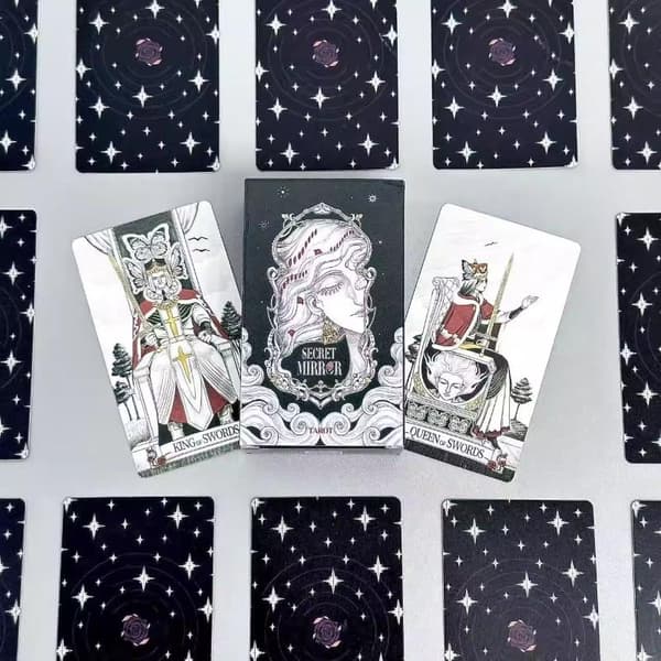 80 stk. Secret Mirror Deck-kort sæt Spådomskort med guidebog