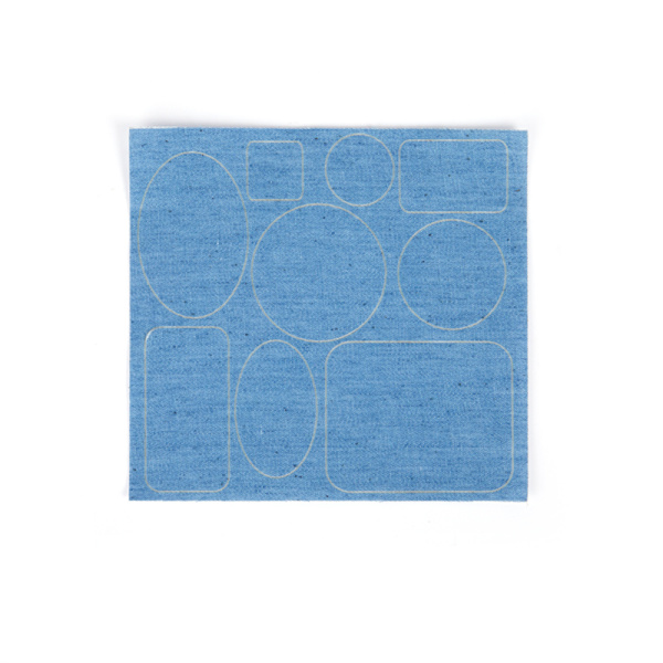 Tjocka denim självhäftande klistermärken Jeans Hål Seamless Reparation Blue
