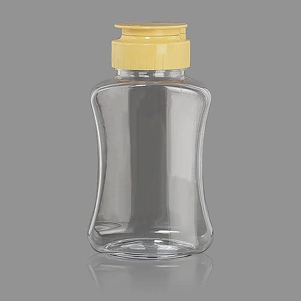 Plastflaska för honung, kryddor/ketchupdispenser med flipplock 1PCS