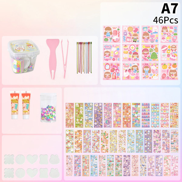 1 Sæt Gooka Stickers Sæt Håndkonto Kawaii DIY Håndlavet Legetøj S A3