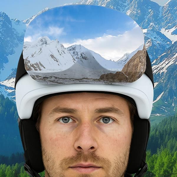 Elastisk skibrilledæksel ridsefast støvtæt snowboardbrille D