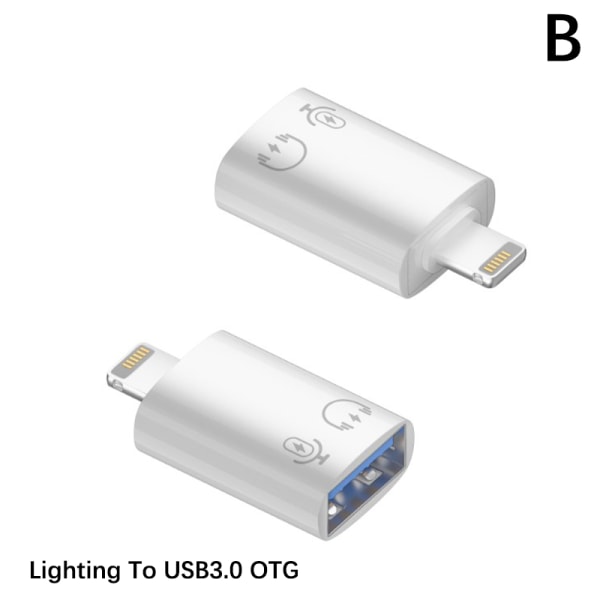 USB Type C til IOS Adapter Oplader til telefon USB 3.0 Hurtig opladning B