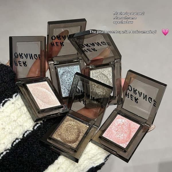 Kräm Glitter Ögonskuggspalett Highlighter Skimmer Smink Brig A4