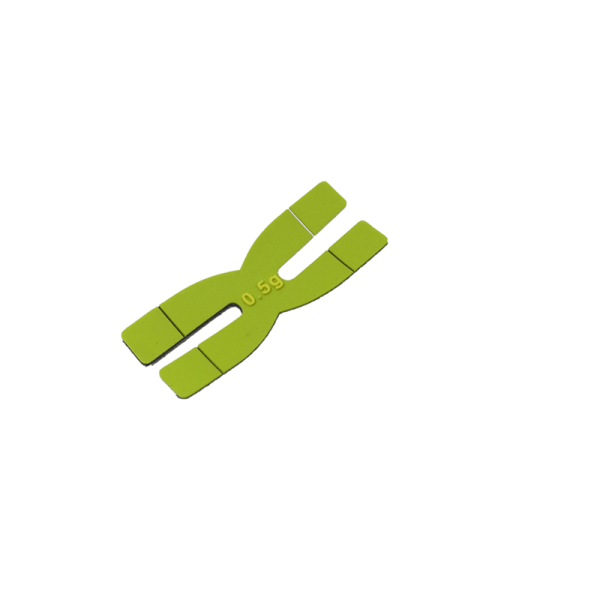 Sulkapallomaila paino mailan pään tasapainoliuskat H-muotoinen Kymmenen Green